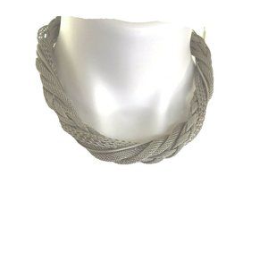 Sarah Coventry silvertone metal  twisted necklace
